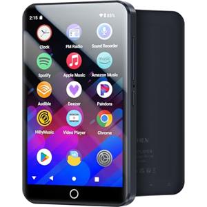 MECHEN Lettore MP3 Spotify, Bluetooth 5.0 e WiFi per Streaming Musicale (Spotify, Audible, Amazon Music, Deezer), Sistema Android 13, 4 Pollici Touchscreen (32GB)
