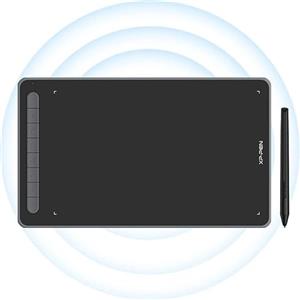 XP-PEN Deco LW Tavoletta Grafica Wireless Bluetooth 10"x 6" con X3 Elite Stylus per Disegno Digitale, compatibile con Windows/Mac/Android/Chrome OS/Linux (Nero)