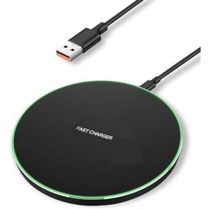 Flintronic 15 W Caricatore Wireless Charger, Caricabatterie Senza Fili Portatile Rapida Caricabatterie Wireless per iPhone 16/15/12/11 Pro Max/XS Max/XR/SE, Samsung S22/Note10/9, per AirPods 2/Pro