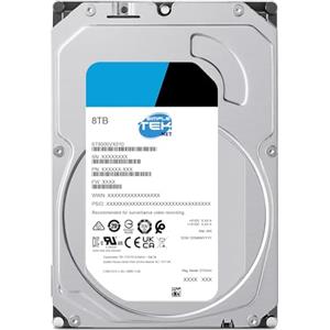 SIMPLETEK - Hard disk interno 8 TB 3,5″ SATA III 6 Gb/s - cache 256 MB - AI DVR NAS SERVER - Registrazioni video sorveglianza - 8000GB