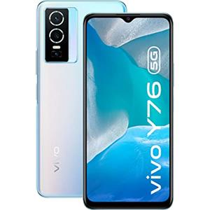 vivo Y76 5G Smartphone, 8G+256G, Display 6,58'' FHD+, Fotocamera principale da 50 MP, Batteria da 4100mAh, Ricarica rapida da 44W, Mediatek Dimensity 700 Cellulare, 4GB RAM esteso Cosmic Aurora
