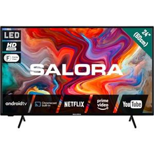 SALORA SMART24TV - Smart TV da 24 Pollici con Android - Display LED, HD Ready, Chromecast Integrato, Dolby Audio, Wi-Fi, Bluetooth, 3x HDMI - TV Compatta Ideale per Casa o Cucina