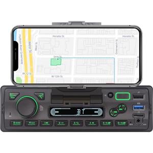 LXKLSZ Autoradio 1 din Autoradio Bluetooth con controllo APP Lettore MP3 supporto USB/TF/AUX/Ricarica rapida/Chiamate in vivavoce/Radio FM AM