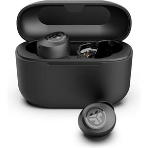 JLab Go Air Pop+ Cuffie Bluetooth In Ear Piccole, Auricolari Senza Fili, 35H+ di Autonomia, IP55 True Wireless Earbuds con Microfono, Applicazione, Dual Connect, Custodia Ricarica, Nero Mezzanotte