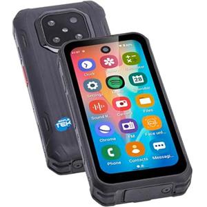 SIMPLETEK - Mini Smartphone Rugged 3.88 Pollici, 4G LTE - Android 12, 6GB RAM / 128GB ROM, Dual SIM, Ideale per Anziani e Bambini