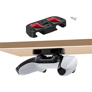 Tolesum Supporto Porta Joystick per PS5 e PS4, Orizzontale Supporto Stand per Controller di Gioco da Tavolo e Rack di Stoccaggio con Nastro Adesivo