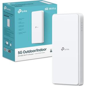 TP-Link Archer NX200-Outdoor Router 5G con SIM da Esterno, 5G Cat19, Velocità di Download fino a 4.67Gbps AX1800 Dual-Band, Porta2.5GE, Supporta PoE passivo e 802.3af/802.3at, IP66, Montaggio Facile