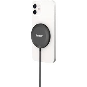 Energizer Caricatore Wireless Magnetico 15W MagSafe Compatibile | Ricarica Rapida per iPhone e Android | Ultra Sottile, USB-C, Sicurezza Avanzata, Funziona con Custodie Magnetiche | WCP119