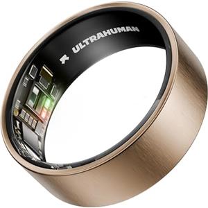 ULTRAHUMAN Ring Air - Oro rosa spazzolato - Taglia 6 - Smart Ring | Nessun abbonamento mensile | Taglia prima con kit di taglie | Monitoraggio del sonno indossabile - Frequenza cardiaca - Fitness