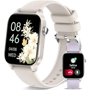 Betatree Smartwatch Donna Uomo con Chiamate e Assistente Vocale/WhatsApp, 1,8" Orologio Smart Watch con Sonno/Cardiofrequenzimetro, 20 Sportivo Fitness Tracker Contapassi Cronometro per iOS Android