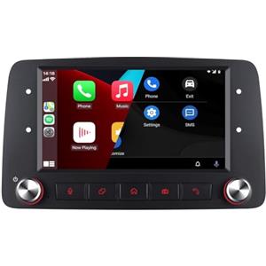 LXKLSZ Autoradio per Fiat Panda 169 2003-2012 Radio con Wireless Carplay/Android Auto Stereo IPS Touch Screen/Bluetooth/FM/AM/USB