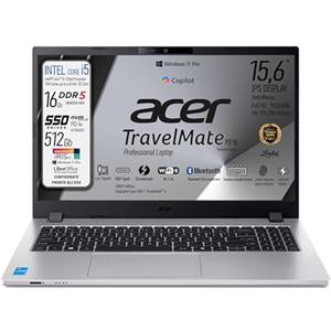 acer Notebook Core i5-1334u, 10Core, Display FHD IPS 15,6", Ram 16Gb DDR5, SSD 512Gb, Wi-Fi6e, BT, 4 Usb di cui 2 type-C Thunderbolt, tastiera retroilluminata, fingerprint, Win 11Pro, Ready to use