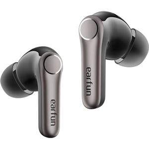 EarFun Air Pro 4+ Cuffie wireless con cancellazione adattiva del rumore, Qualcomm aptX Lossless, Snapdragon Sound, doppio driver, 6 microfoni, Hi-Res, LDAC, Bluetooth 6.0, fino a 54 ore di autonomia