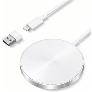 EXW Caricatore wireless per iphone Magnetico, Base di Ricarica Wireless Rapida per iPhone Serie 17/16/15/14/13/12 e AirPods 4/3/2/Pro con Doppia Porta di Ricarica (Alimentatore non incluso)