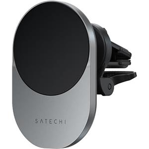 SATECHI Caricatore Wireless Qi2 per Auto, Supporto Magnetico per Smartphone da Bocchetta dell'Aria, Ricarica Rapida 15W, Compatibile con Serie iPhone 17 16 15 a 12