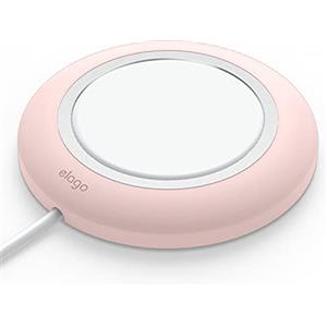 elago MS Cover di Ricarica Wireless Magnetica - Compatibile con Caricatore MagSafe, iPhone 17/16/15/14/13/12, Tutti i Dispositivi di Ricarica Wireless [Caricatore Non Incluso] (Rosa Delicato)