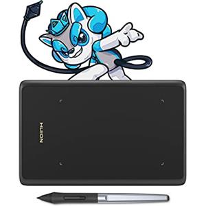 HUION H420X OSU 4.17x2.6 Pollici Tavoletta Grafica 300PPS Interfaccia di Tipo C Rotazioni a 360° Tavolette Grafiche con Penna Senza Batteria Adatta Per Pittura, Romote Education e Office
