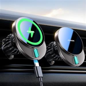 JOYROOM Caricatore Wireless Auto Magsafe per Presa d'Aria, 15W Ricarica Veloce Supporto Telefono Auto Magnetico, Ricarica Wireless Auto Compatibile con iPhone 15/14/13/12 Serie