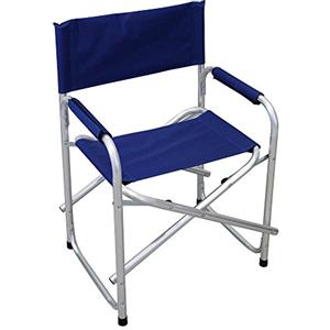 WEBMARKETPOINT POLTRONA REGISTA PLAYA BLU 2PZ ALLUMINIO TEXILENE MARE SPIAGGIA GIARDINO SEDIA