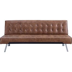 AVANTI TRENDSTORE Pedrilla - Divano elegante con funzione letto 1 piazza, in similpelle disponibile in diversi colori, dimensioni: LAP 180x80x77 cm