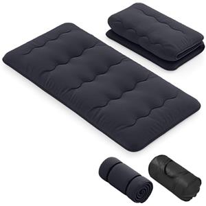 GIANTEX Materasso da pavimento 90 x 200 cm, Futon Giapponese, Tatami, pieghevole e portatile, con borsa per il trasporto e rivestimento rimovibile, per camera degli ospiti, camera da letto