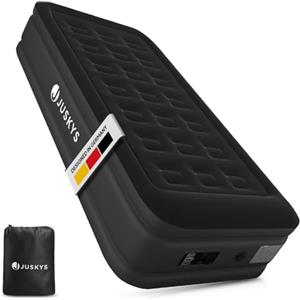 Juskys materasso gonfiabile Sapri M, colore nero - Letto singolo ad aria automatico e autogonfiante - Come letto per ospiti o per campeggio - Pompa integrata