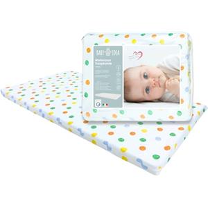 baby idea Materasso Lettino Campeggio Sfoderabile Pieghevole Traspirante a Norma EN16890:2017 Federa100% Cotone Oeko-tex® Interno Certificato Certipur™ 60x120x4 OMAGGIO Borsa da Viaggio (Carioca)