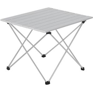 WOLTU Tavolo da Campeggio in Alluminio Tavolino Pieghevole Portatile Salvaspazio e leggero per Picnic 56x46x40 cm Argento