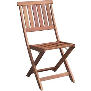 AVANTI TRENDSTORE - Maldo - Sedia Pieghevole da Giardino, terrazza o Balcone, in Legno Massiccio. Dimensioni Lap 46x87,5x58 cm (Sedia, 1)