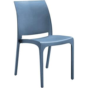 milani home_Sedia da giardino_In plastica_Design moderno_Colore Blu