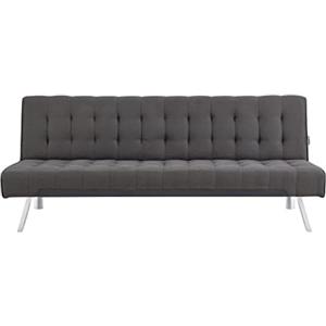 AVANTI TRENDSTORE Pedrilla - Divano elegante con funzione letto 1 piazza, in tessuto e disponibile nel colore grigio scuro, dimensioni: LAP 180x80x77 cm