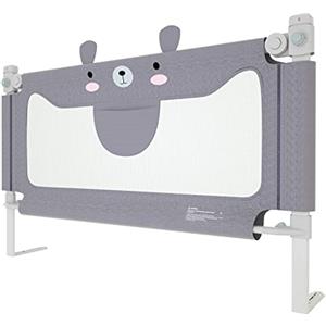 UISEBRT Griglia di protezione per letto per bambini, 150 cm, altezza regolabile