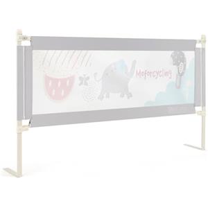 COSTWAY Sponda Letto per Bambini 175 cm, Barriera Pieghevole con Altezza Regolabile, in Tessuto Oxford con Cerniera, con Motivo Cartone Animato, 175,5 x 24,5 x 72,5-101,5 cm (Modello 1, 175 cm)