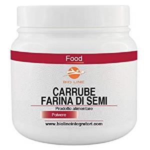 Laboratori Bio Line Farina di semi di carrube in polvere - Barattolo 250 g