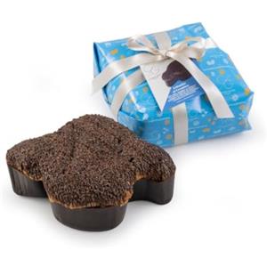 CG CIOCCOLATO GOURMET ARTE ITALIANA Cioccolato Gourmet Colomba di Pasqua al Cremino - Dolce realizzato con lievito madre, con Gianduia e gocce di Cioccolato bianco ricoperta di Cioccolato Fondente