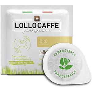 Lollo Caffè Cialda Compostabile, Miscela Oro, 150 Cialde, Sistema ESE