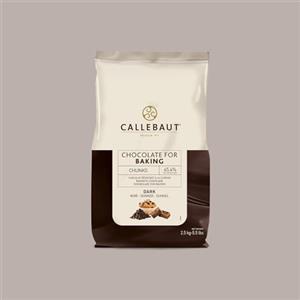 Lucgel Cubetti Chunks al Cioccolato Fondente ideale per Panettone Colomba Callebaut - 2,5 Kg -
