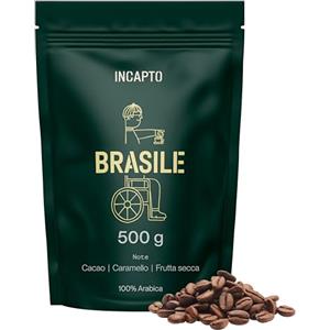 Incapto Caffè in Grani di Specialità 500g | Origine Brasile | 100% Arabica | Specialty Coffee 84 punti SCA | Tostatura Naturale e Artigianale | Finca Minas Gerais, Fazindas