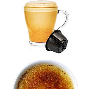 KICKKICK 32 Capsule Creme Brulee Solubile Compatibili Nescafe Dolce Gusto - Bevanda in Cialde