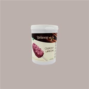 Lucgel Copertura Crunchy Lampone ideale per Stecco Biscotto Gelato Stickaway Leagel - 1,2 Kg -