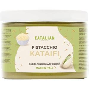 AMZ BETTER EATALIAN by AMZ BETTER Crema di Pistacchio con Kataifi, Deliziosa Crema Spalmabile dal Gusto Unico, Pasta Ideale su Pane, Perfetta con Gelato, Cioccolata e Dubai Chocolate, 500 gr, Made in Italy