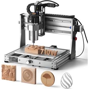 SainSmart Genmitsu 3020 PRO Ultra Router Kit, Incisore interamente in metallo, mandrino aggiornato da 710 W per metallo, legno, ventola per scheda madre integrata, area di lavoro 30,8 x 20,1 x 7,1 cm