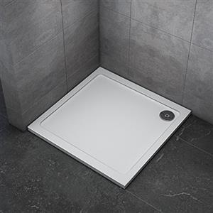 AICA ITALY Piatto Doccia 90x90cm Quardato UltraSlim 3cm In Pietra Artificiale Extra Rinforzato