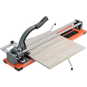 SOARS Tagliapiastrelle 800 mm, tagliapiastrelle a doppio binario manuale, battuta angolare 0°-60°, spessore di taglio 5-12 mm, strumento per piastrelle con scala e tappetino antiscivolo