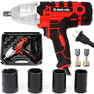 Marpol Set Avvitatore elettrico ad impulsi 1/2" 720NM con bussole e chiave 3600giri/min