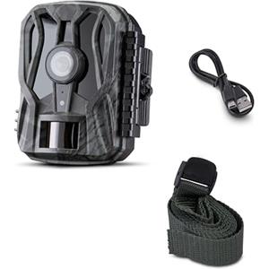 Midland - Fototrappola Wild Guardian, Videocamera 1080p, Visione Notturna con LED Infrarossi, Fotocamera da Caccia 20MP - Sensore Movimento 15m, Attivazione 0.4s, Display 2", per Monitoraggio Fauna