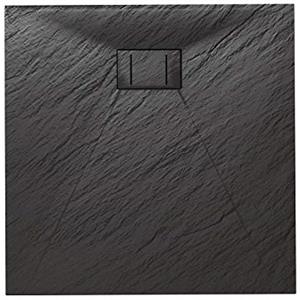 Idralite Piatto Doccia 90x90x2,6 CM Quadrato Antracite Effetto Pietra mod. Blend