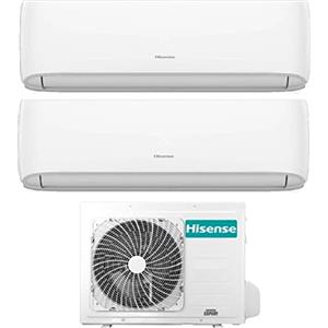 Hisense Climatizzatore Dual Split 9000 + 9000 Btu A++/A+ Gas R32 Hi-Comfort