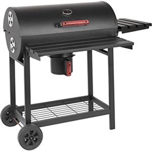 milani home barbecue a carbonella con affumicatore per giardino cottura lenta BBQ cm 113 x 70 x 97,5 cm