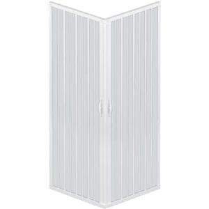 Linea Doccia Box Doccia A Soffietto Angolare Riducibile Colore Bianco Pastello Modello Simply (90x90)